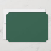Romantische groene bloemenfoto save the date (Achterkant)