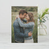 Romantische groene foto kaart (Staand voorkant)