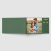 Romantische Groene Huidige Foto Gastenboek (Volledig)