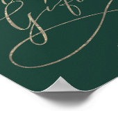 Romantische Groene Kaarten van de Calligrafie en d Poster (Hoek)