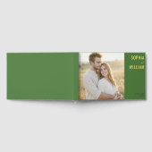 Romantische Groene Klassieke Foto Gastenboek (Volledig)