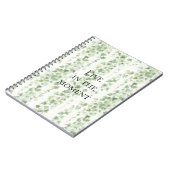 Romantische groene klimopbladeren notitieboek (Linkerzijde)