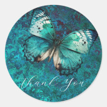 Romantische groene vlinder dank u