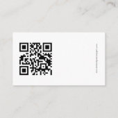 Romantische groene Waterverf Eucalyptus verlaat QR Informatiekaartje (Achterkant)