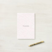 Romantische grote witte harten roze Valentijnsdag Post-it® Notes (Op bureau)