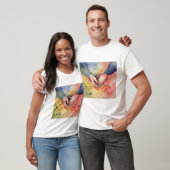 Romantische hand bij elkaar t-shirt (Unisex)