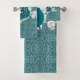 Romantische handdoekset bad handdoek