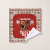 Romantische  handdoekset bad handdoek (Wasdoekje)