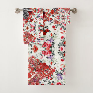 Romantische handdoekset bad handdoek