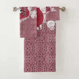Romantische handdoekset bad handdoek