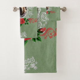 Romantische handdoekset bad handdoek