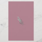 Romantische handgeschilderde bloemen Gastinformati (Achterkant)