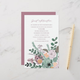 Romantische handgeschilderde bloemen Gastinformati