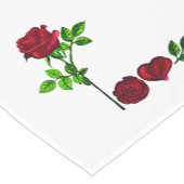 Romantische handgeschilderde Rozen tafelloper (Hoek)