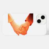 Romantische handjes vasthouden Illustratie Mok - L Case-Mate iPhone Case (Achterkant (horizontaal))