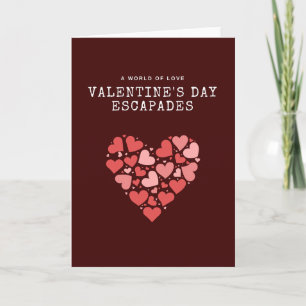 Romantische Hart Collage Valentijnsdag Kaart