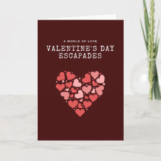 Romantische Hart Collage Valentijnsdag Kaart
