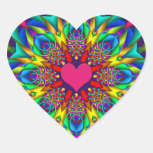 Romantische hart sticker