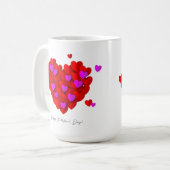 Romantische Hart Valentijnskop Koffiemok (Voorkant links)