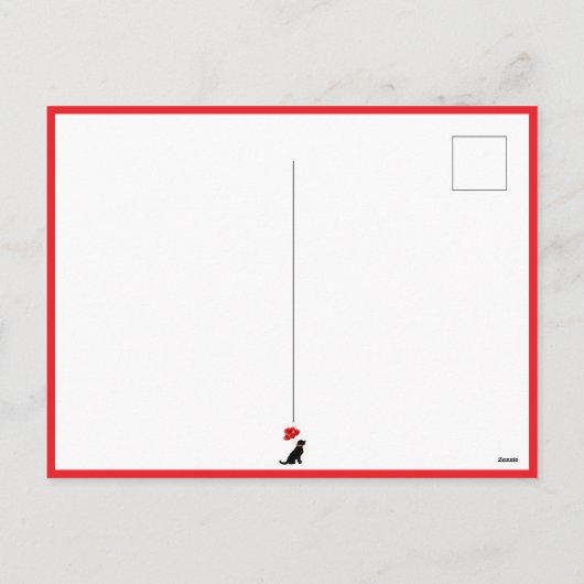 Romantische hartboom mannelijk paar feestdagenkaart (Achterkant)