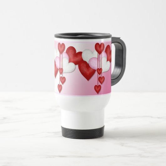Romantische hartdecor Mok (Voorkant rechts)