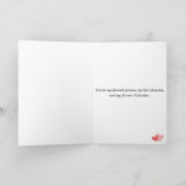 Romantische Hartelijke Wenskaart Kaart (Binnen)