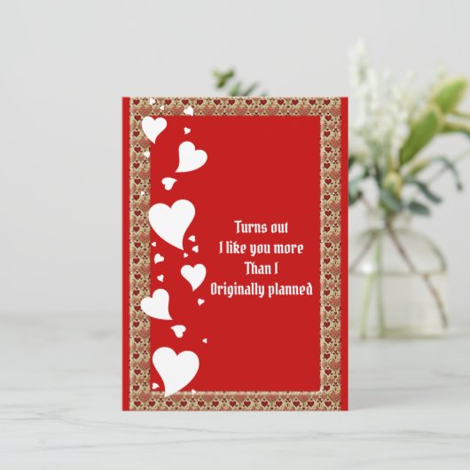 Romantische Harten Boyfriend Aangepaste Valentijns (Staand voorkant)