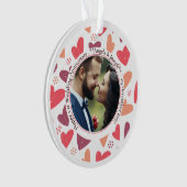 Romantische Harten - Custom Photo Ornament (voorkant)