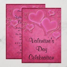 Romantische harten decoratie Valentijnsfeest Kaart