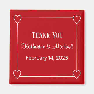 Romantische Harten Eenvoudige Valentijnsdag Rode b Magneet