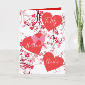 Romantische harten voor hem Valentijn's Day Feestdagen Kaart (Voorkant)