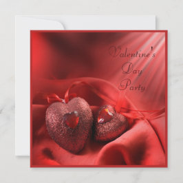 Romantische Harten & Zijde Valentijnsdagfeest Kaart