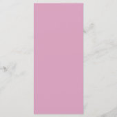 Romantische harten zwevende script roze menu (Achterkant)