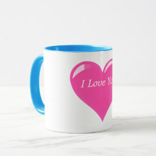 Romantische Hartkoffiekop I Love You Cadeau Mok