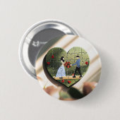 Romantische hartpuzzel Button (Voorkant /achterkant)
