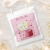 Romantische hartvormige vlam voor bruiloften bedankzakje (Geknipt)