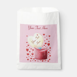 Romantische hartvormige vlam voor bruiloften bedankzakje