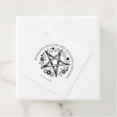 Romantische heidense wicca bruiloft bedankjes labels (In situ)