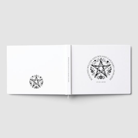 Romantische heidense wicca bruiloft gastenboek (Volledig)