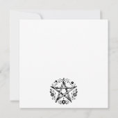 Romantische heidense wicca bruiloft uitnodiging (Achterkant)