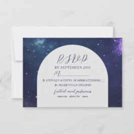 Romantische Hemelbruiloft RSVP Kaart