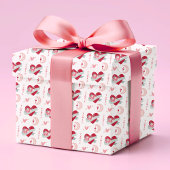 Romantische hemelse liefde hart boho maan patroon cadeaupapier