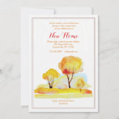 Romantische Herfst Bewegende Aankondiging (Voorkant)