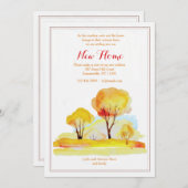 Romantische Herfst Bewegende Aankondiging (Voorkant / Achterkant)