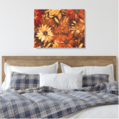 Romantische Herfst Bloemen Canvas Afdruk (Insitu (Slaapkamer))