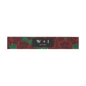 Romantische Herfst buiten bruiloft mooie rode roze Uitnodigingen Wikkel (Vlak)