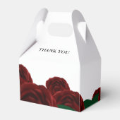 Romantische Herfst buiten bruiloft prachtige rode  Bedankdoosjes (Achterkant)