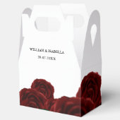 Romantische Herfst buiten bruiloft prachtige rode  Bedankdoosjes (Geopend)