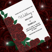 Romantische Herfst buiten bruiloft prachtige rode  Kaart