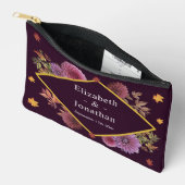 Romantische herfst Dahlia bruiloft Etui (Open)